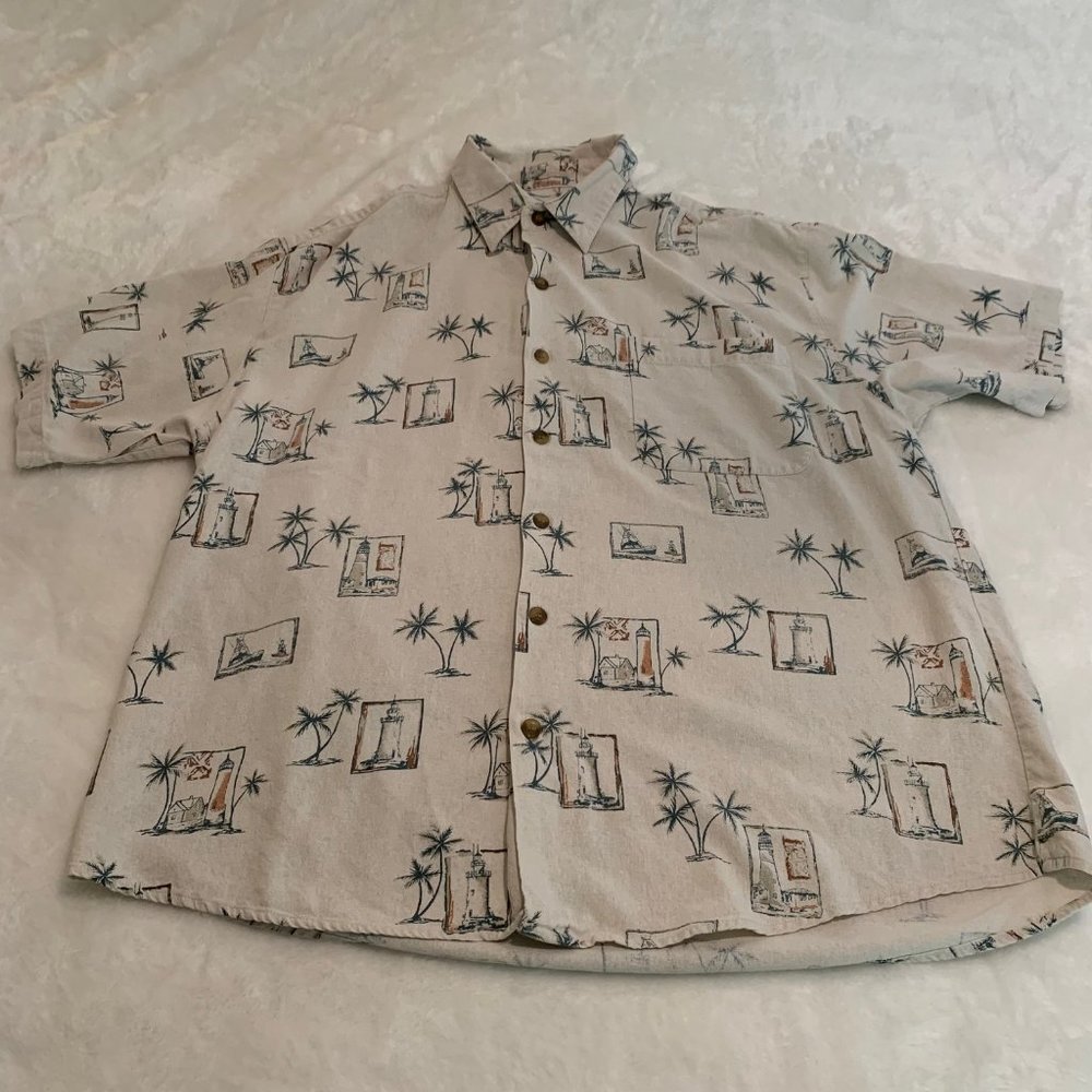 Windham Pointe Ecru Hawaiian Shirt